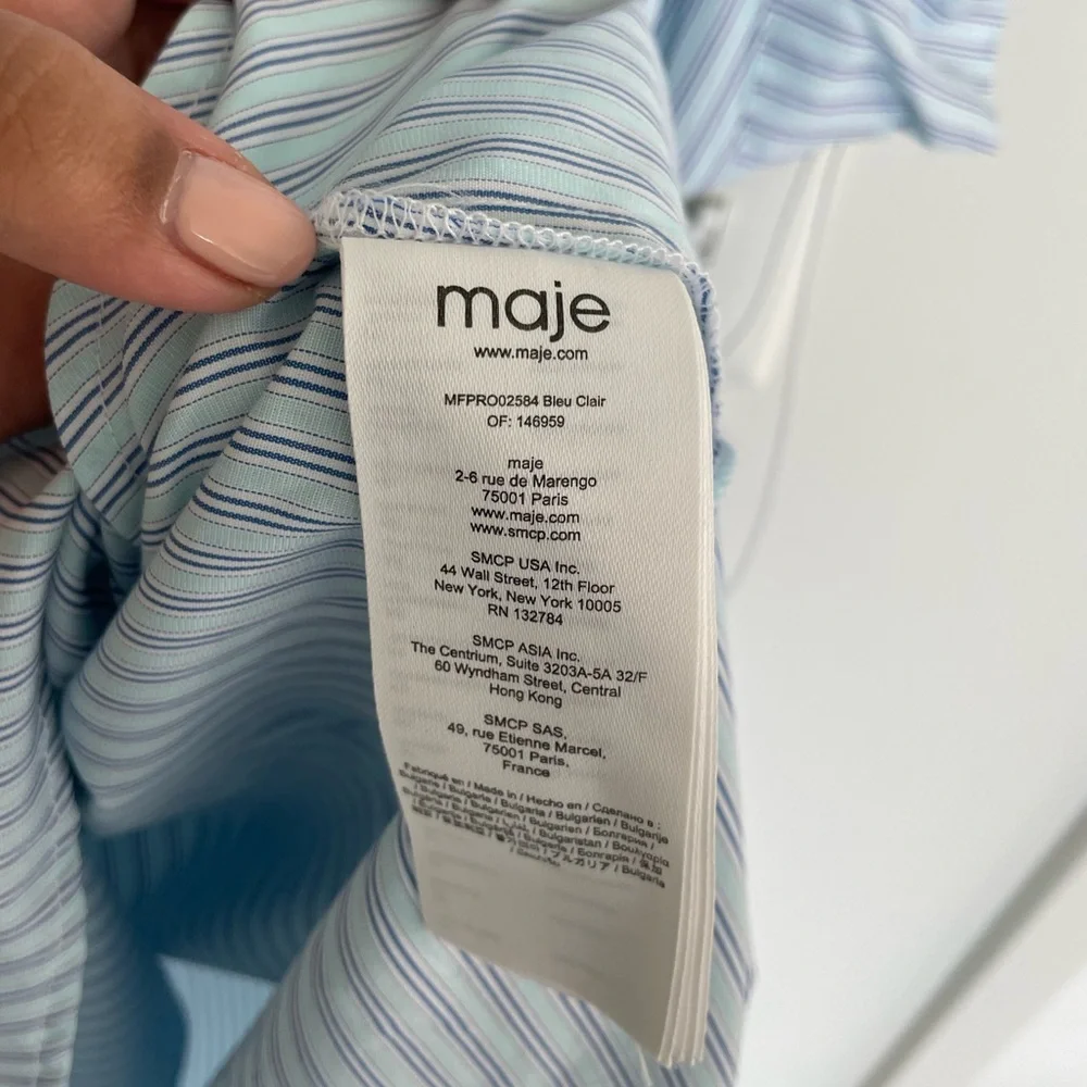 NWT Maje striped dress - Picture 8 of 9